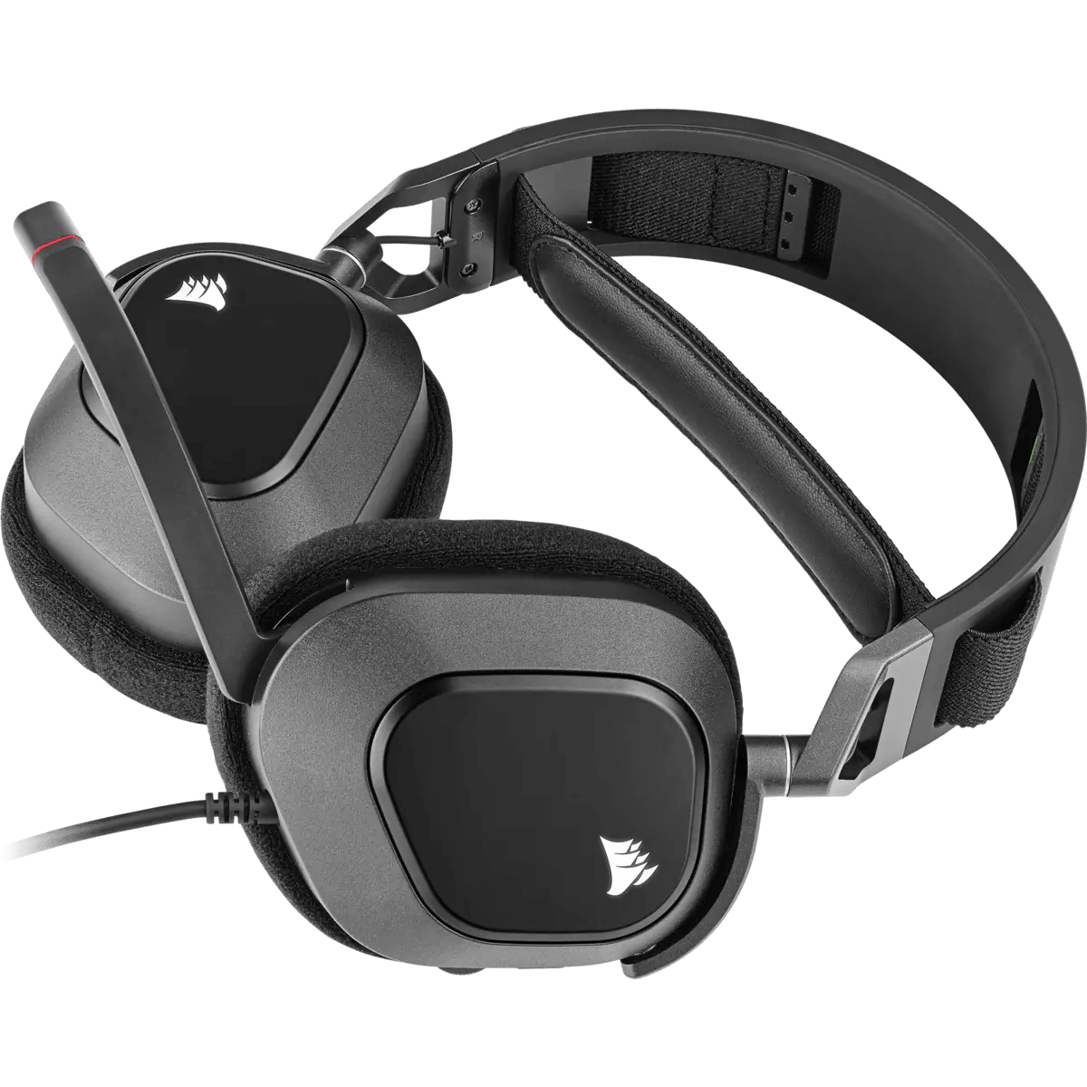 Corsair HS80 RGB USB Premium Wired Gaming Headset With 7.1 Surround Sound (Carbon) - DataBlitz