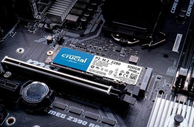Crucial P2 1TB PCIE NVME M.2 2280SS SSD (CT1000P2SSD8) - DataBlitz