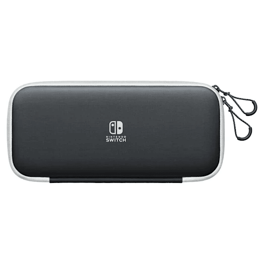 NINTENDO SWITCH OLED CARRYING CASE & SCREEN PROTECTOR (BLACK/WHITE) JPN - DataBlitz