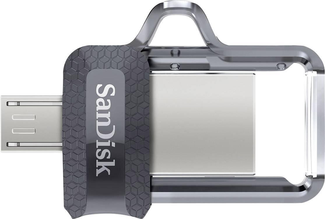 SANDISK Ultra Dual Drive M3.0 256GB USB 3.0 OTG Flash Drive (Black) - DataBlitz