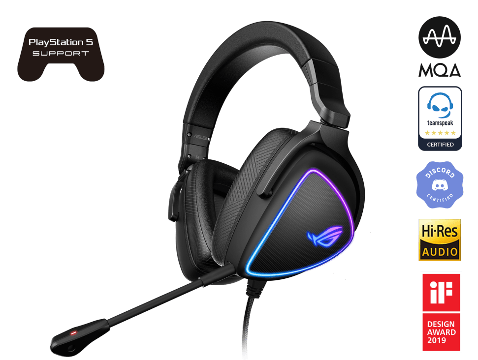 ASUS ROG DELTA S RGB QUAD-DAC GAMING HEADSET - DataBlitz