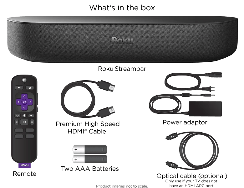 ROKU STREAMBAR 4K/HD/HDR STREAMING MEDIA PLAYER & PREMIUM AUDIO - DataBlitz