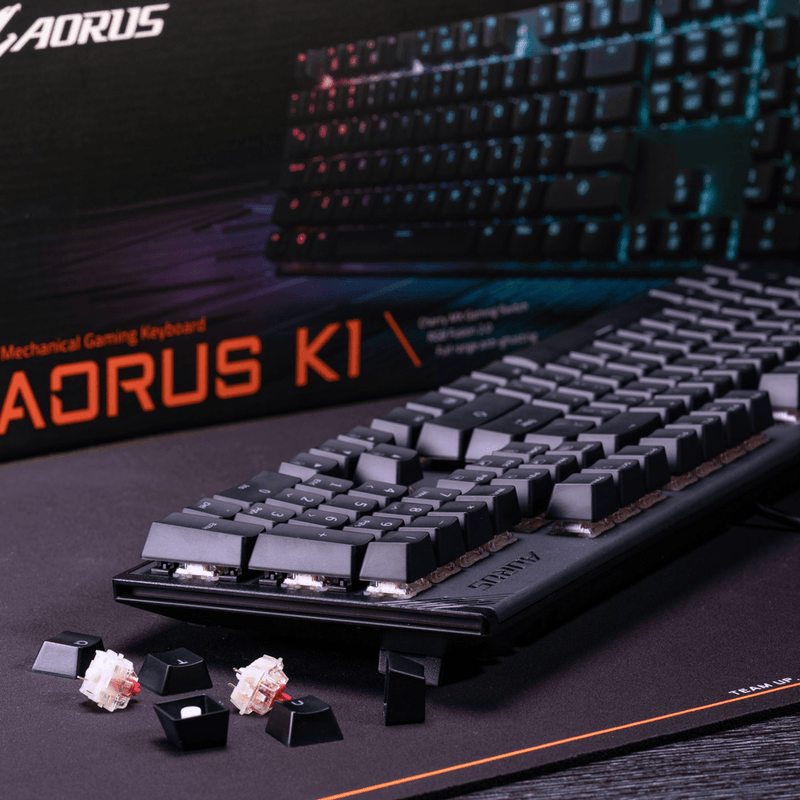 GIGABYTE AORUS K1 MECHANICAL GAMING KEYBOARD (CHERRY RED) - DataBlitz