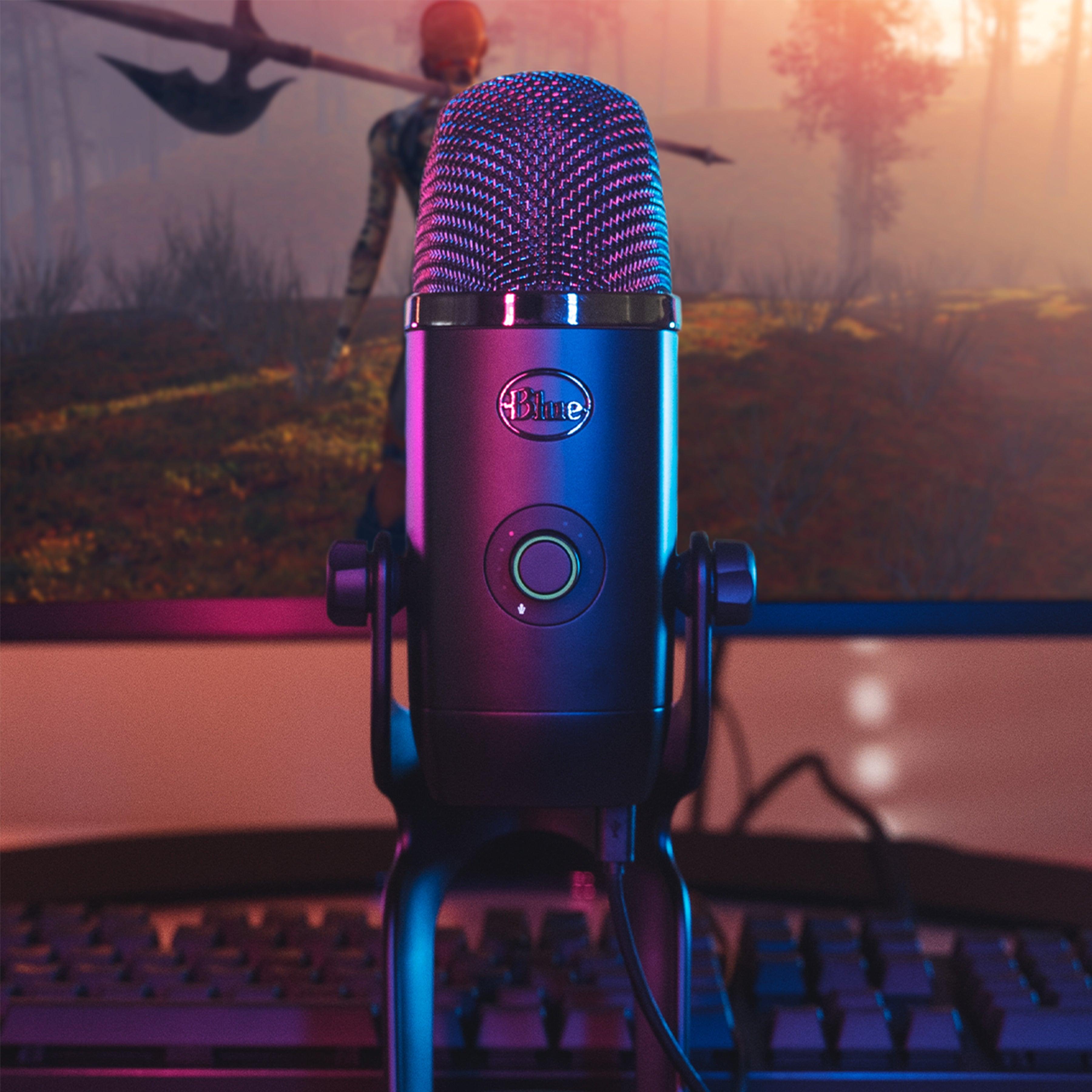 LOGITECH BLUE YETI X PROFESSIONAL MULTI-PATTERN USB MICROPHONE W BLUE VOICE (BLACKOUT) - DataBlitz