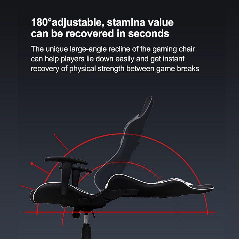 AULA F1007 Gaming Chair (Black & White Camouflage) - DataBlitz