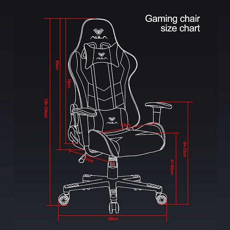 AULA F1007 Gaming Chair (Black & Blue Camouflage) - DataBlitz