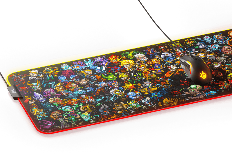 STEELSERIES QCK PRISM DOTA 2 LIMITED EDITION CLOTH RGB GAMING MOUSEPAD XL (PN63798) - DataBlitz