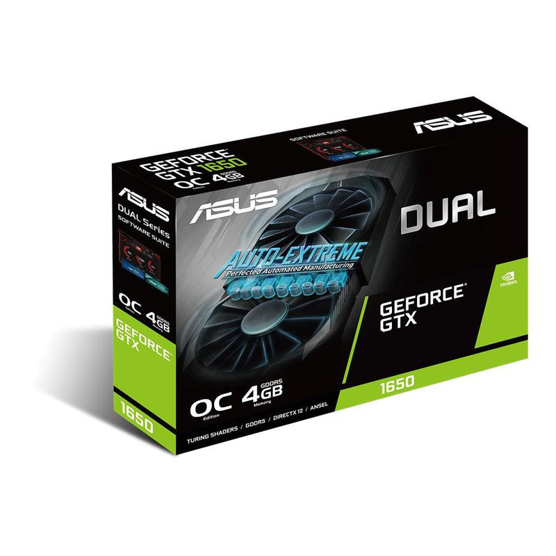 Asus Dual GeForce GTX 1650 O4G GDDR5 Graphics Card - DataBlitz