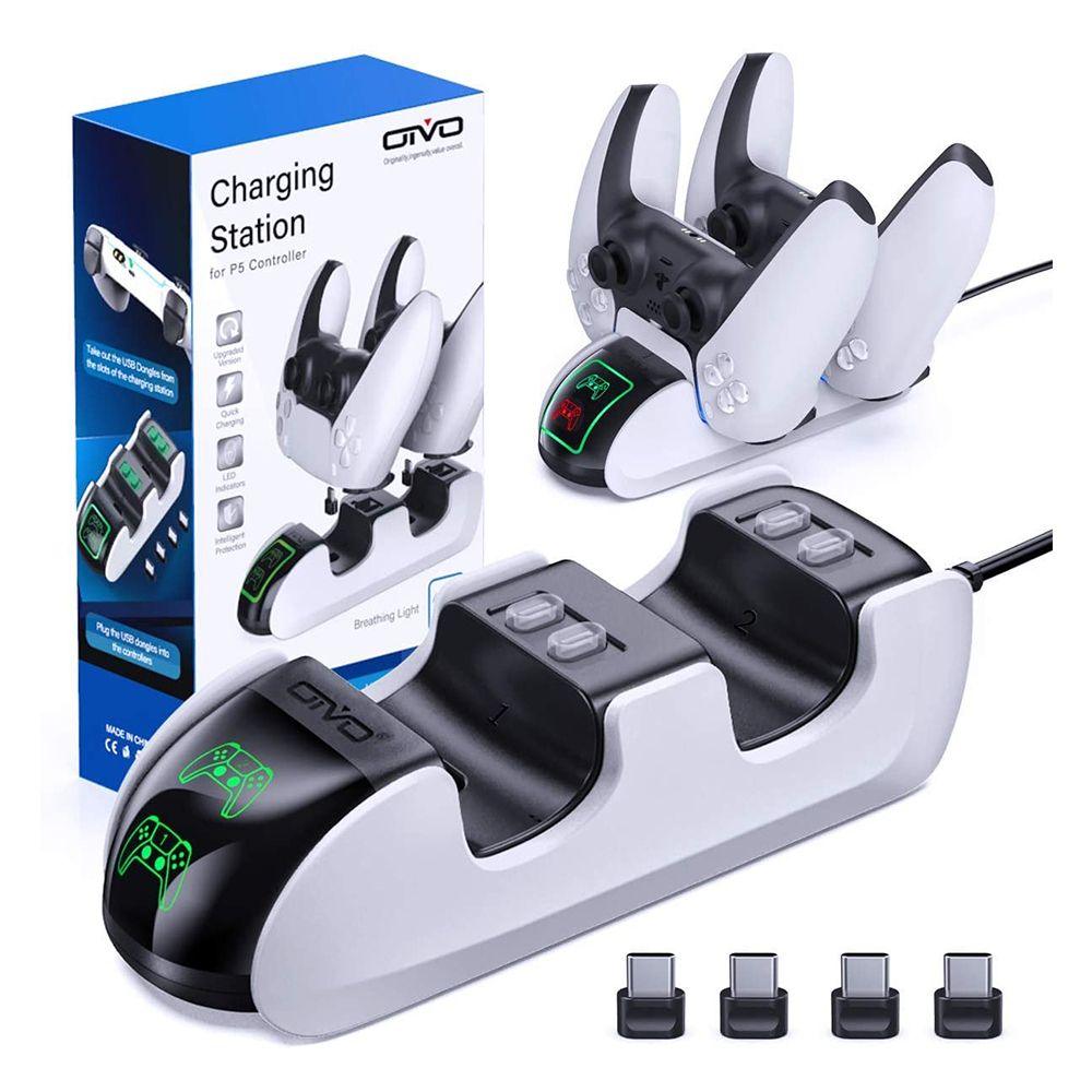 OIVO PS5 CHARGING STATION FOR P5 CONTROLLER WITH BREATHING LED STRAP (IV-P5207)