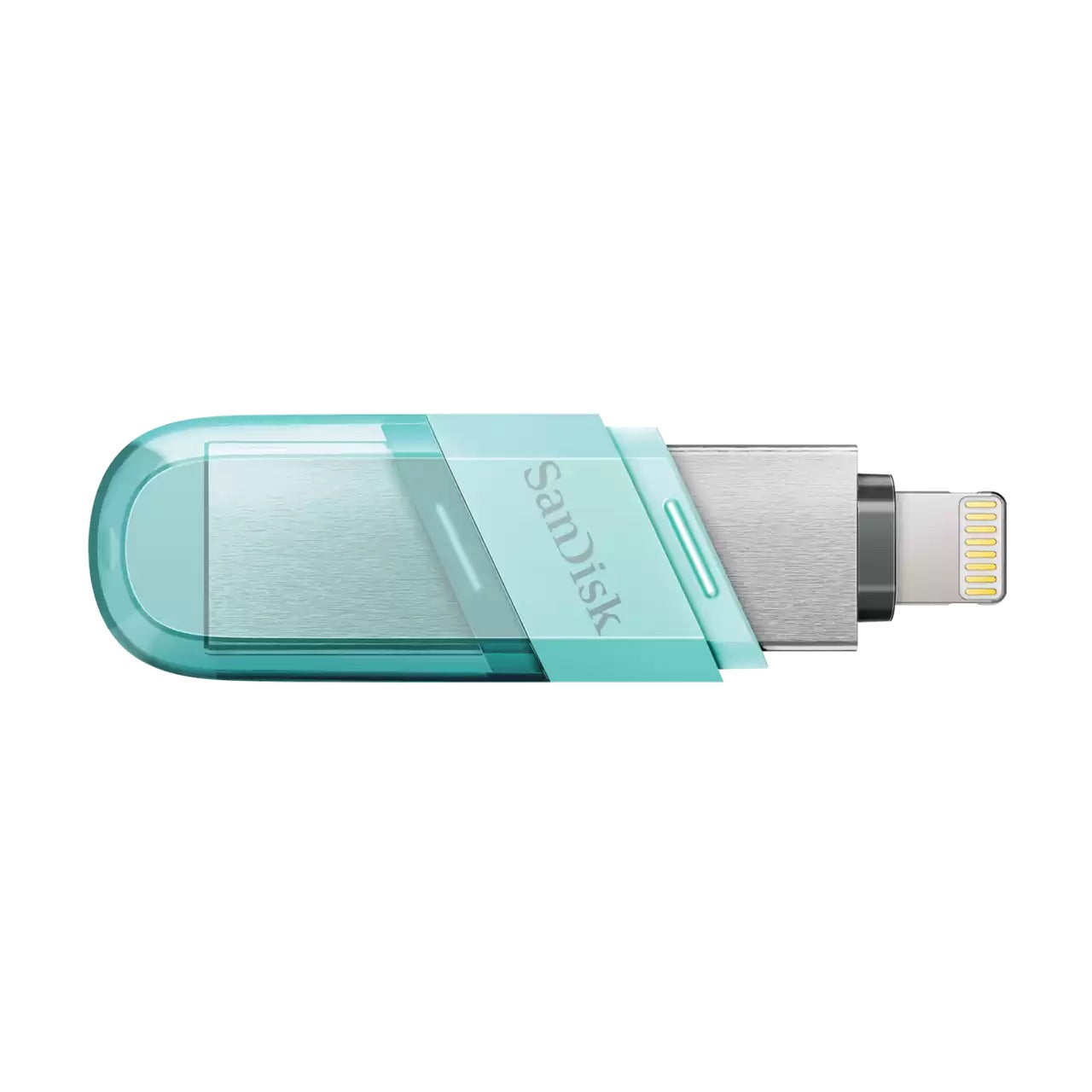 Sandisk IXPAND Flip 128GB 2-IN-1 Flash Drive With Lightning & USB-A Connectors For Iphone & Ipad (Mint Green) (SDIX90N-128G-GN6NJ)