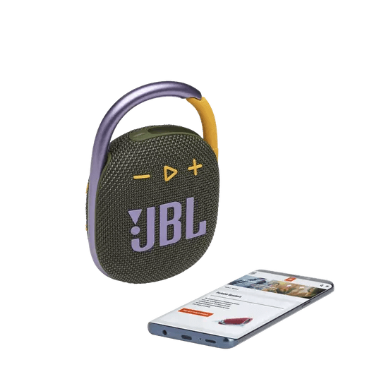 JBL CLIP 4 WATERPROOF BLUETOOTH WIRELESS SPEAKER (GREEN) - DataBlitz