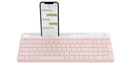 Logitech K580 Slim Multi-Device Wireless Keyboard (Rose) - DataBlitz