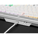 CORSAIR K70 RGB PRO Optical-Mechanical Gaming Keyboard with PBT Double Shot Pro Keycaps (White) - DataBlitz