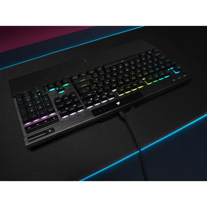 CORSAIR K70 RGB PRO Optical-Mechanical Gaming Keyboard with PBT Double Shot Pro Keycaps (Black) - DataBlitz