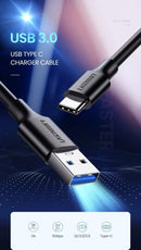 UGREEN USB 3.0 A Male To Type-C Male Cable Nickel Plating 0.5M (US184/20881) - DataBlitz
