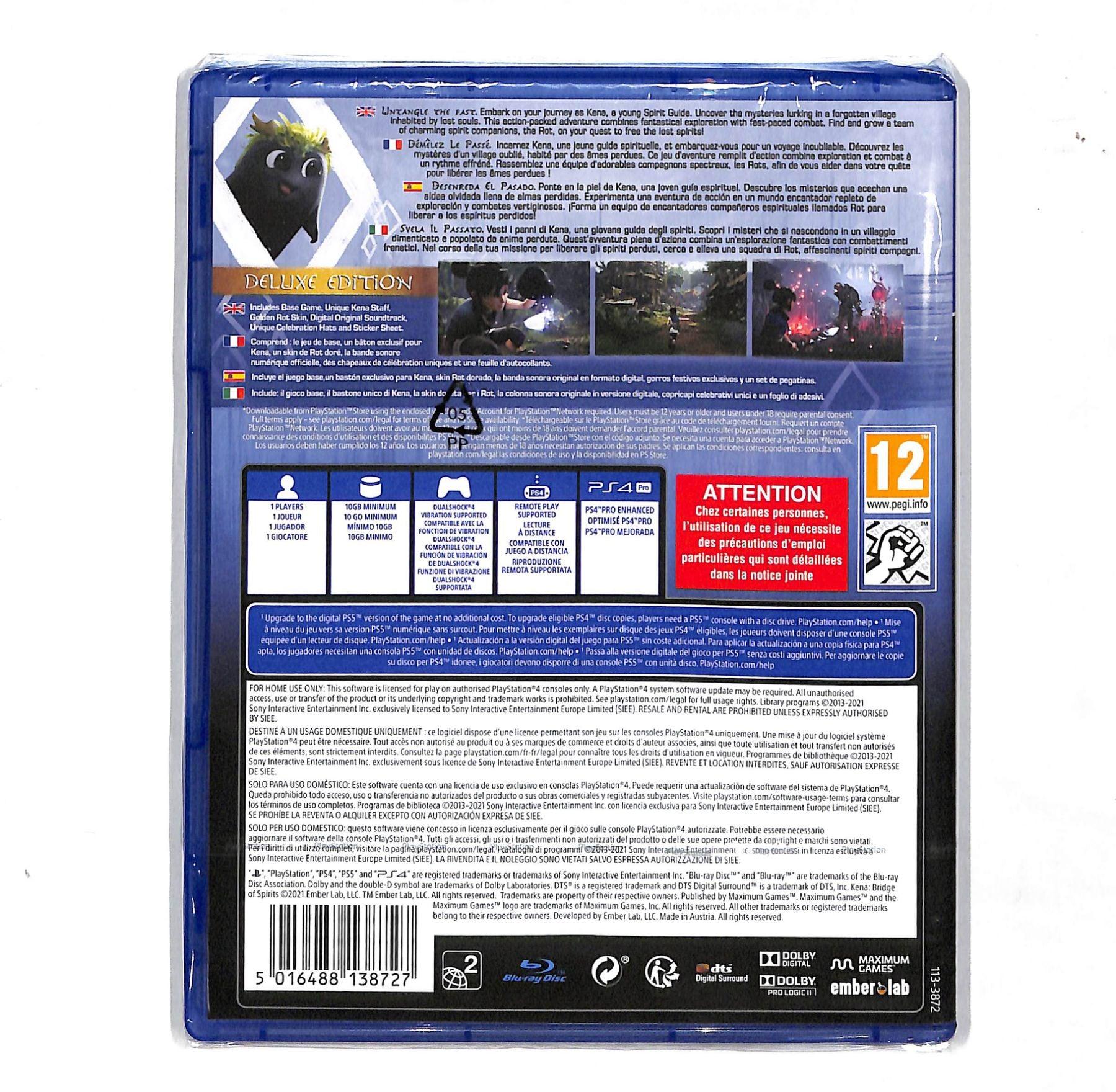 PS4 KENA BRIDGE OF SPIRITS DELUXE EDITION REG.2 - DataBlitz