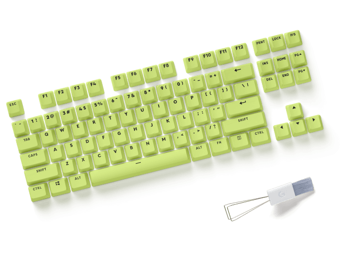 Logitech Aurora Collection Key Caps For G715 And G713 Keyboards (Green) - DataBlitz