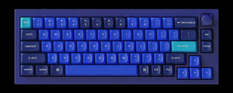 Keychron Q2 QMK Custom Mechanical Fully Assembled Navy Blue Keyboard (Gateron G Pro Red Switch) (Q2J1) - DataBlitz