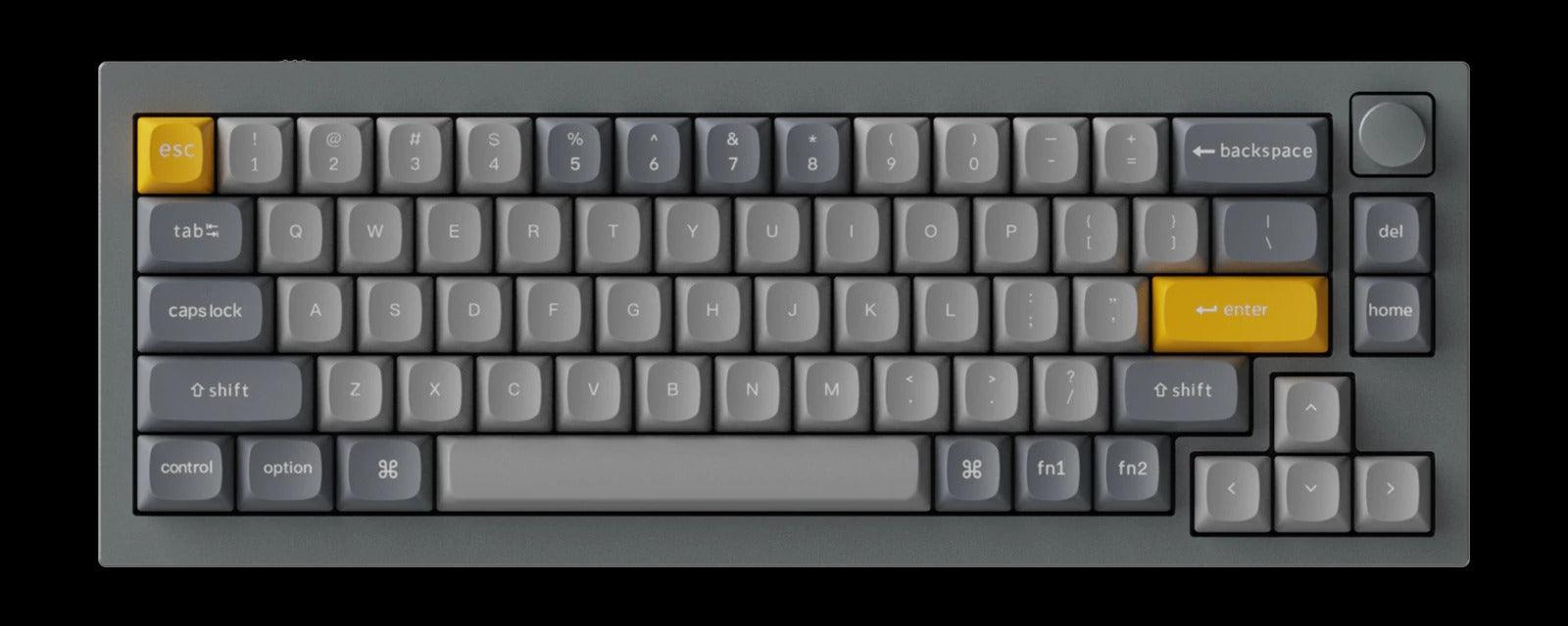 Keychron Q2 QMK Custom Mechanical Fully Assembled Silver Grey Keyboard