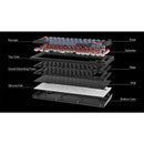 Keychron V1 QMK Fully Assembled RGB Backlight Hot-Swappable Wired Mechanical Keyboard - Carbon Black (K Pro Red Switch) (V1B1)