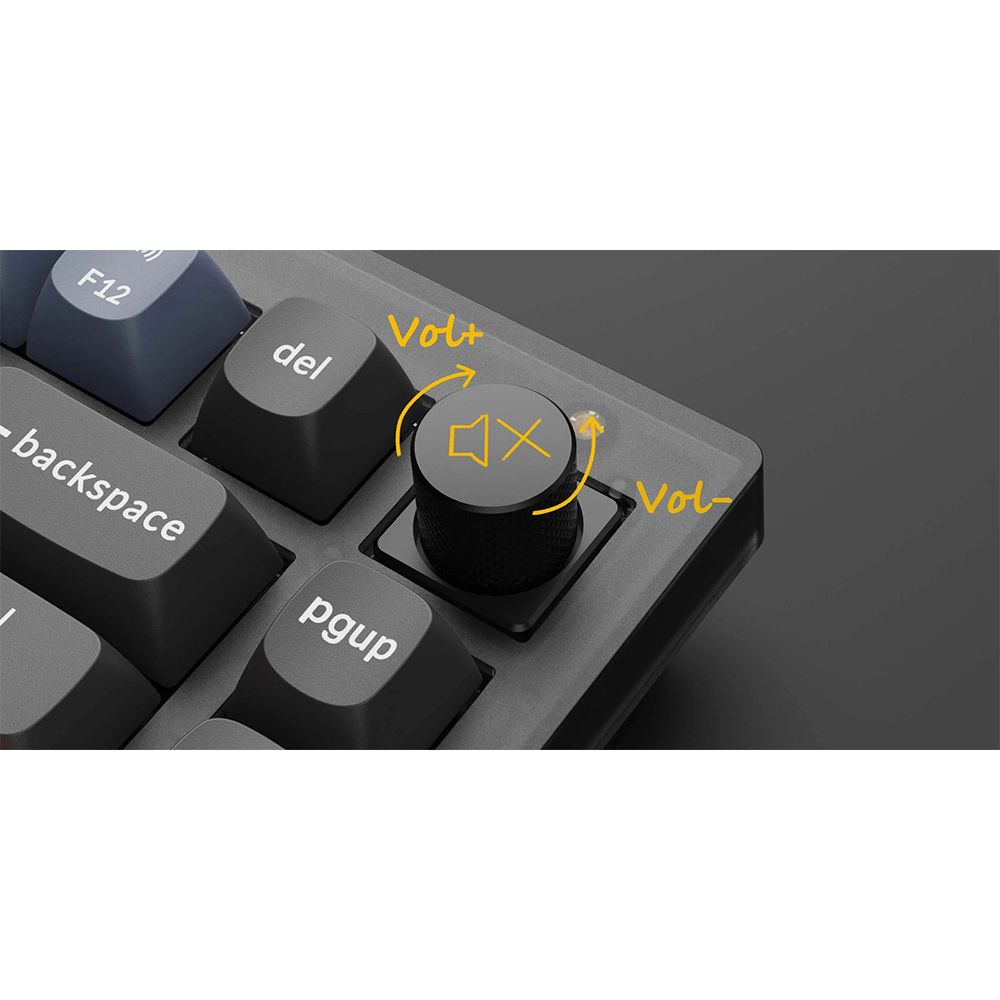 Keychron V1 QMK Knob Version RBG Backlight Hot-Swappable Wired Mechanical Keyboard