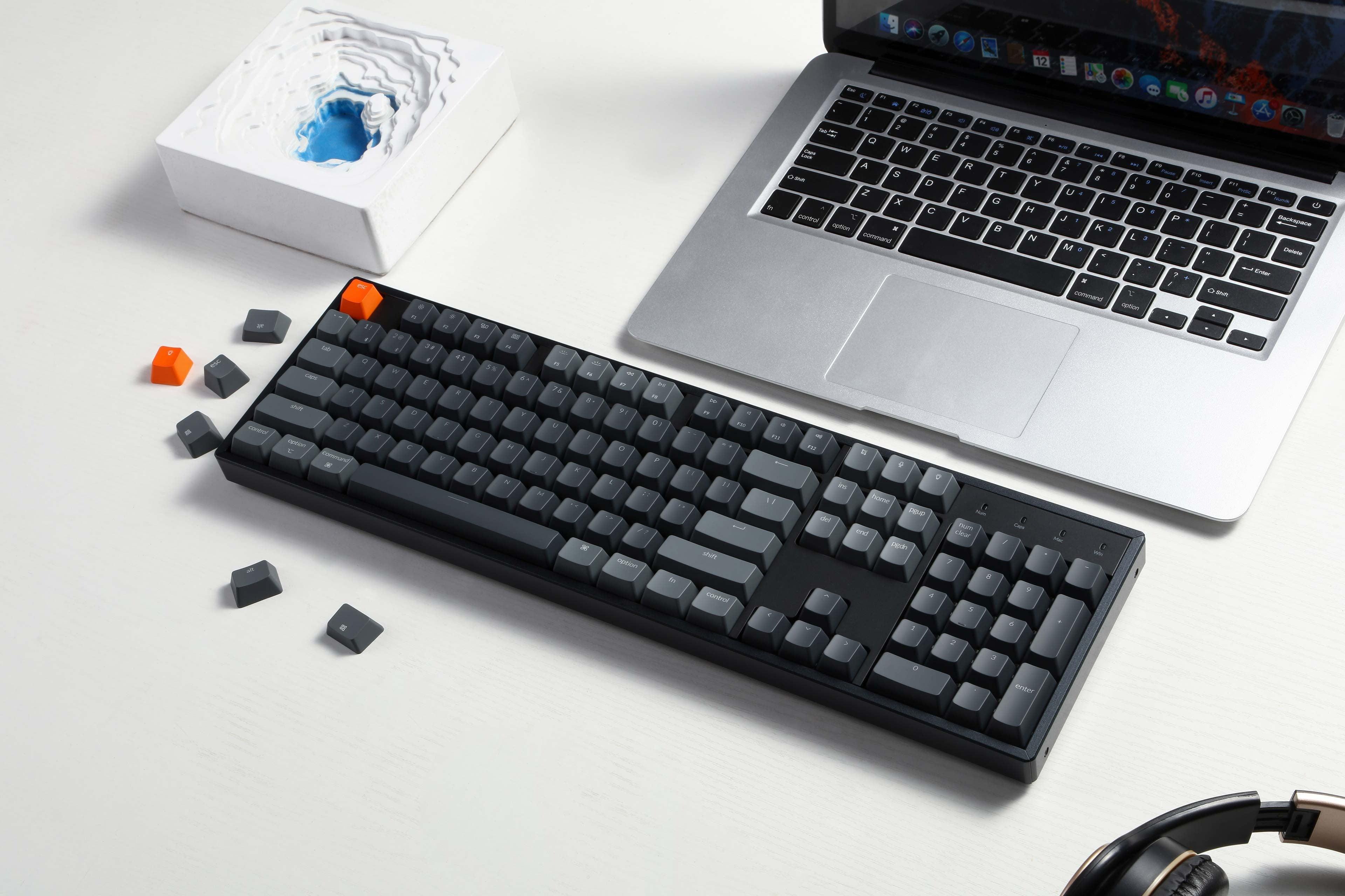 Keychron K10 Full Size RGB Backlight Aluminum Hot-Swappable Wireless Mechanical Keyboard (Gateron Pro Brown Switch) (K10J3) - DataBlitz