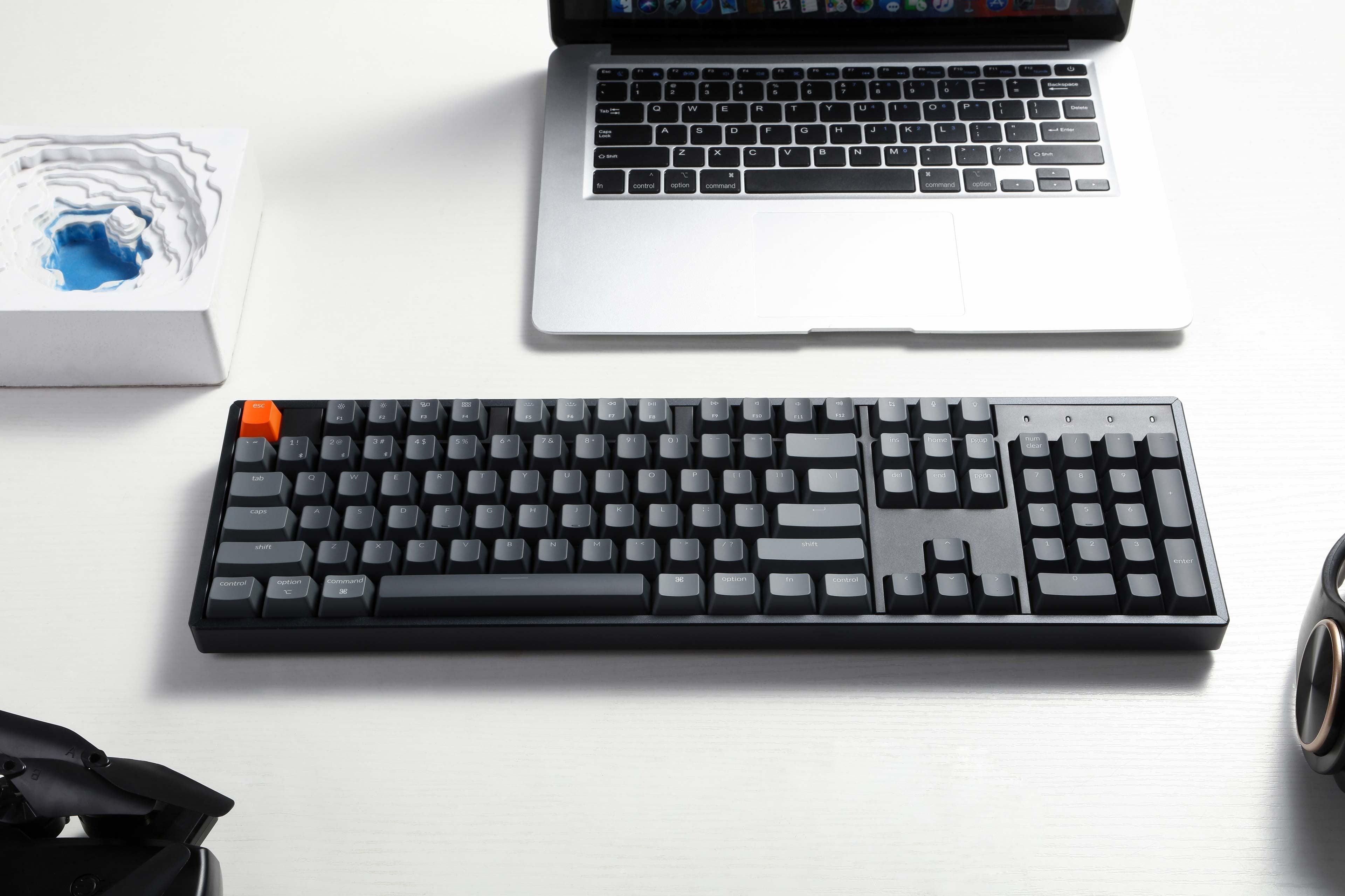 Keychron K10 Full Size RGB Backlight Aluminum Hot-Swappable Wireless Mechanical Keyboard (Gateron Pro Brown Switch) (K10J3) - DataBlitz