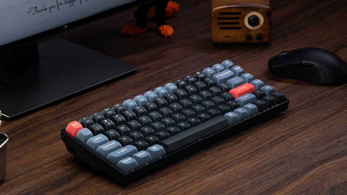 Keychron K2 Pro QMK/Via Hot-Swappable RGB Backlight Aluminum Wireless Mechanical Keyboard (K Pro Mechanical Red Switch) (K2P-J1)