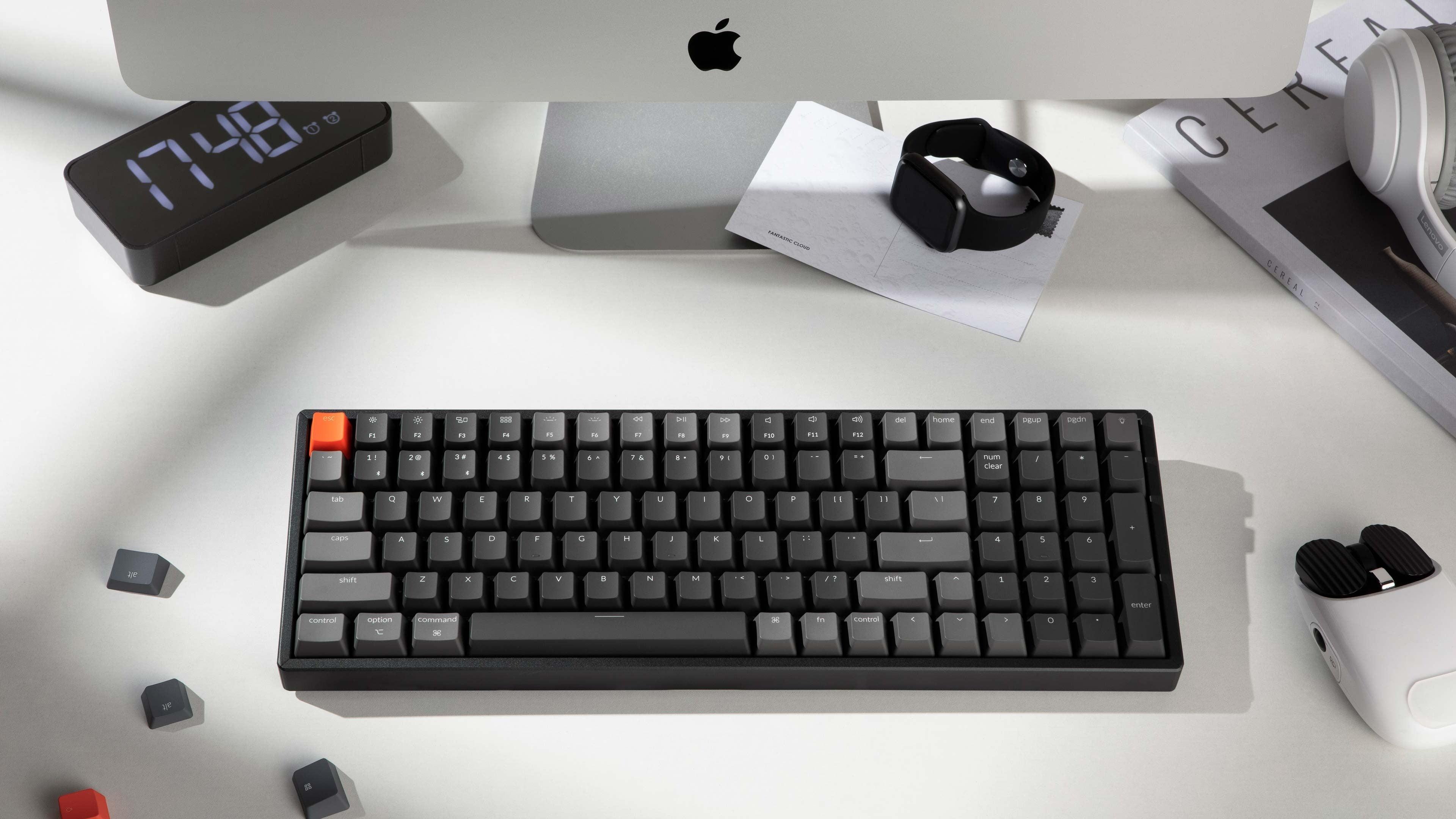 Keychron K4 V2 RGB Backlight Aluminum Hot-Swappable 96% Wireless Mechanical Keyboard (Blue Switch) (K4J2) - DataBlitz