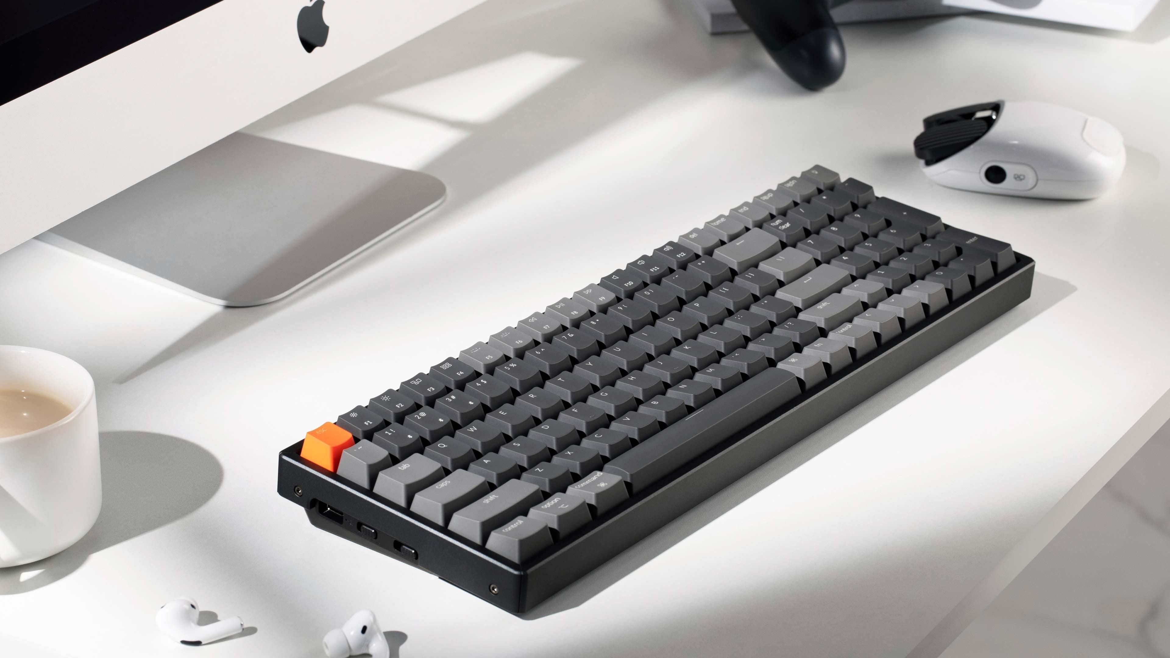 Keychron K4 V2 RGB Backlight Aluminum Hot-Swappable 96% Wireless Mechanical Keyboard (Blue Switch) (K4J2) - DataBlitz