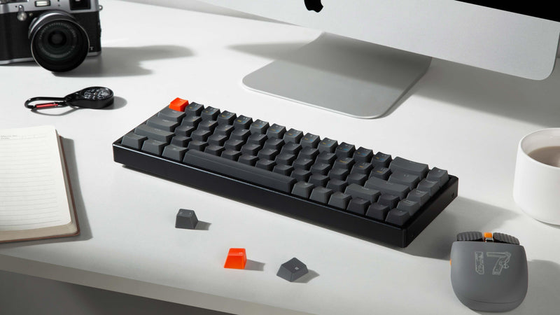 KEYCHRON K6 RGB BACKLIGHT ALUMINUM HOT-SWAPPABLE WIRELESS MECHANICAL KEYBOARD (RED SWITCH) (K6W1) - DataBlitz