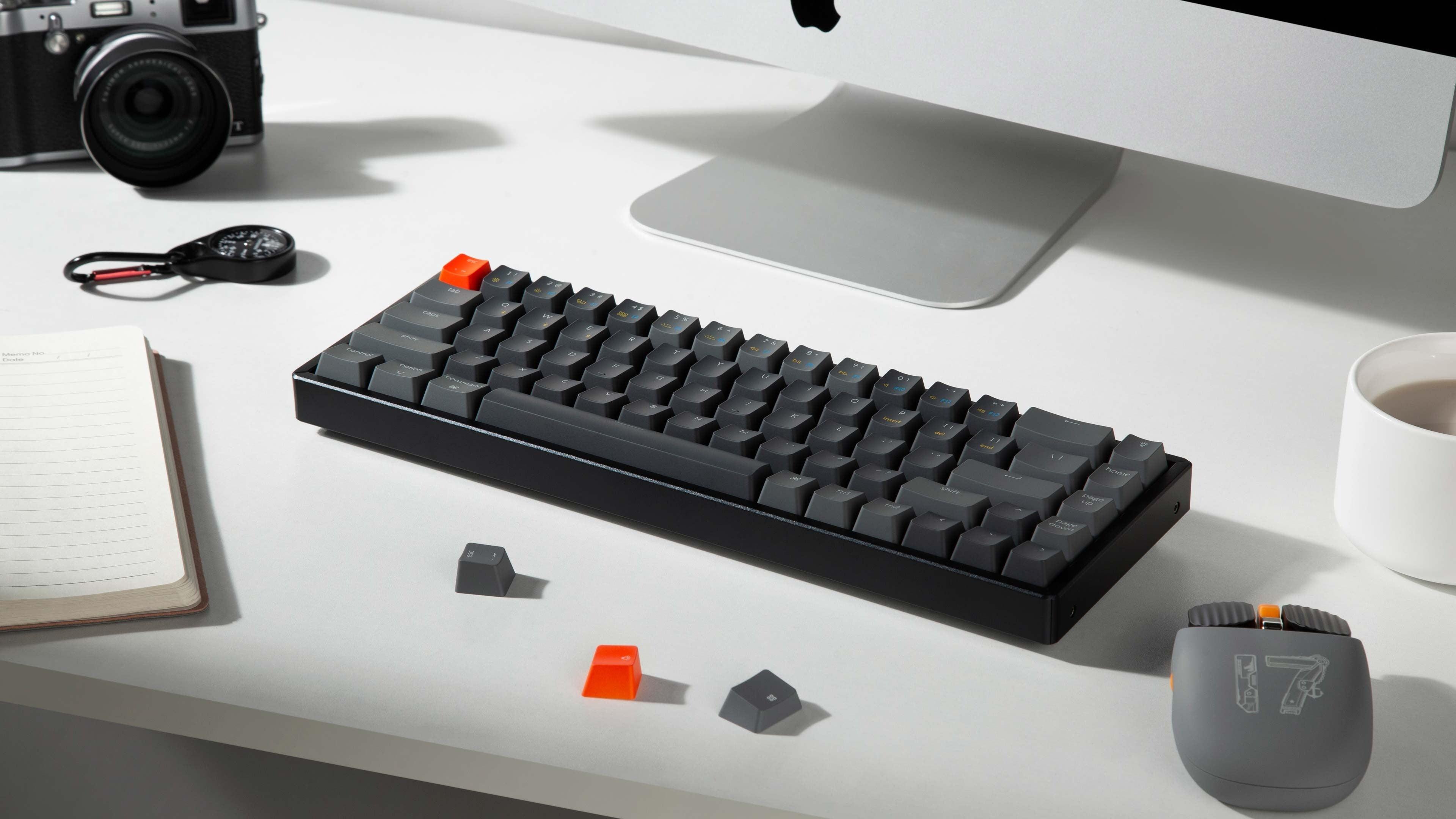 KEYCHRON K6 RGB Backlight Aluminum Hot-Swappable Wireless Mechanical Keyboard (Brown Switch) (K6W3) - DataBlitz