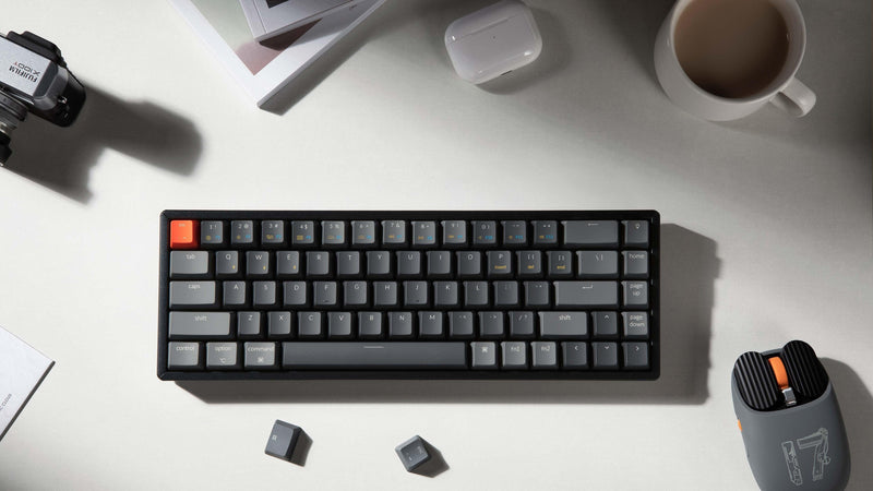 KEYCHRON K6 RGB BACKLIGHT ALUMINUM HOT-SWAPPABLE WIRELESS MECHANICAL KEYBOARD (RED SWITCH) (K6W1) - DataBlitz
