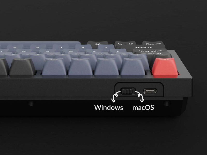 Keychron V1 QMK Fully Assembled RGB Backlight Hot-Swappable Wired ...