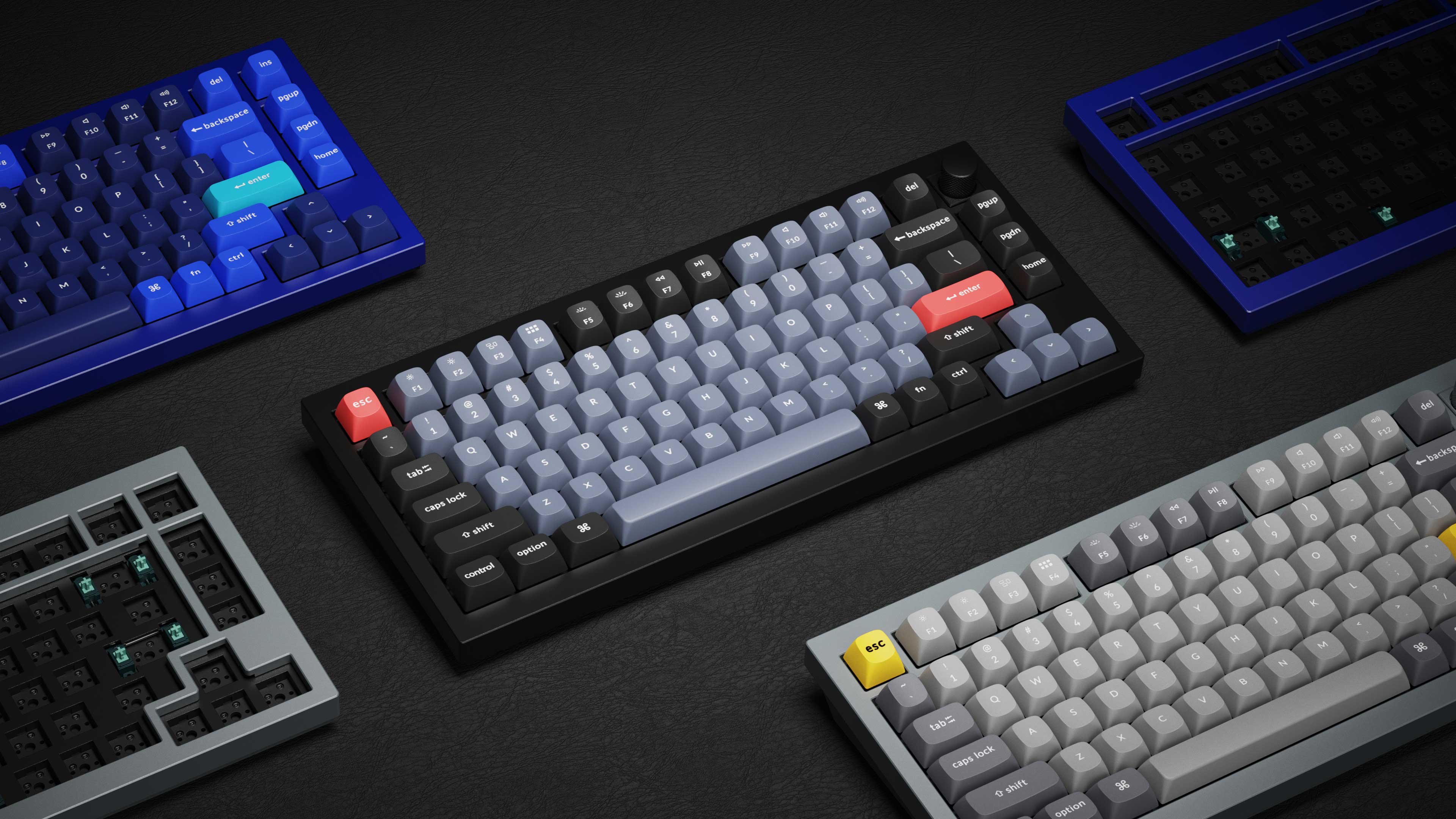 Keychron Q1 QMK Custom Mechanical V2 Knob Version Hot-Swappable RGB Backlight Keyboard