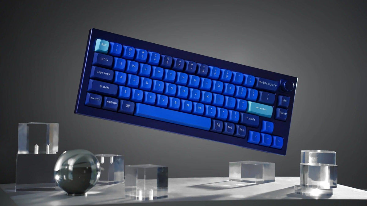Keychron Q2 QMK Custom Mechanical Fully Assembled Navy Blue Keyboard (Gateron G Pro Red Switch) (Q2J1) - DataBlitz