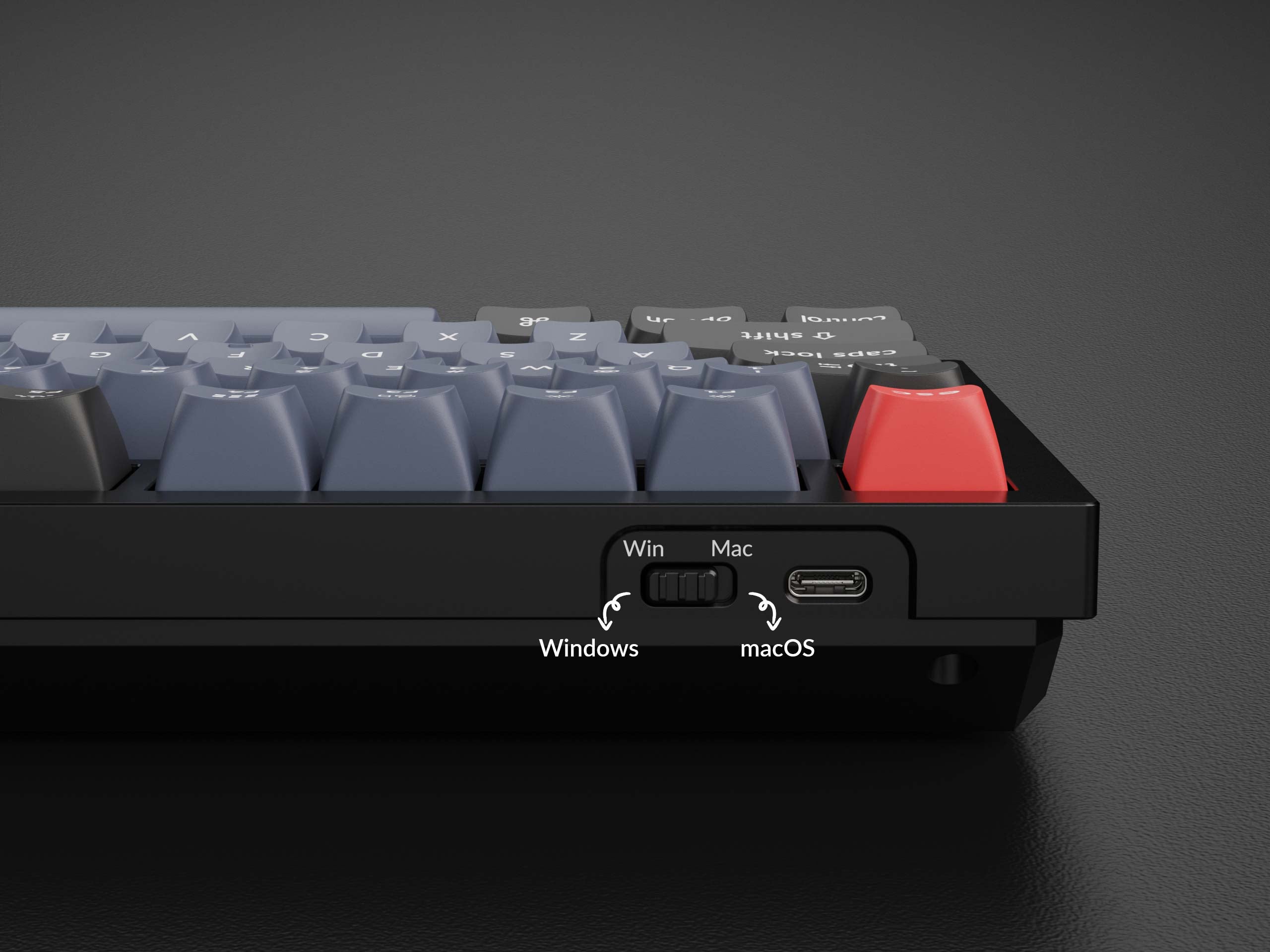 Keychron V1 QMK Knob Version RBG Backlight Hot-Swappable Wired Mechanical Keyboard