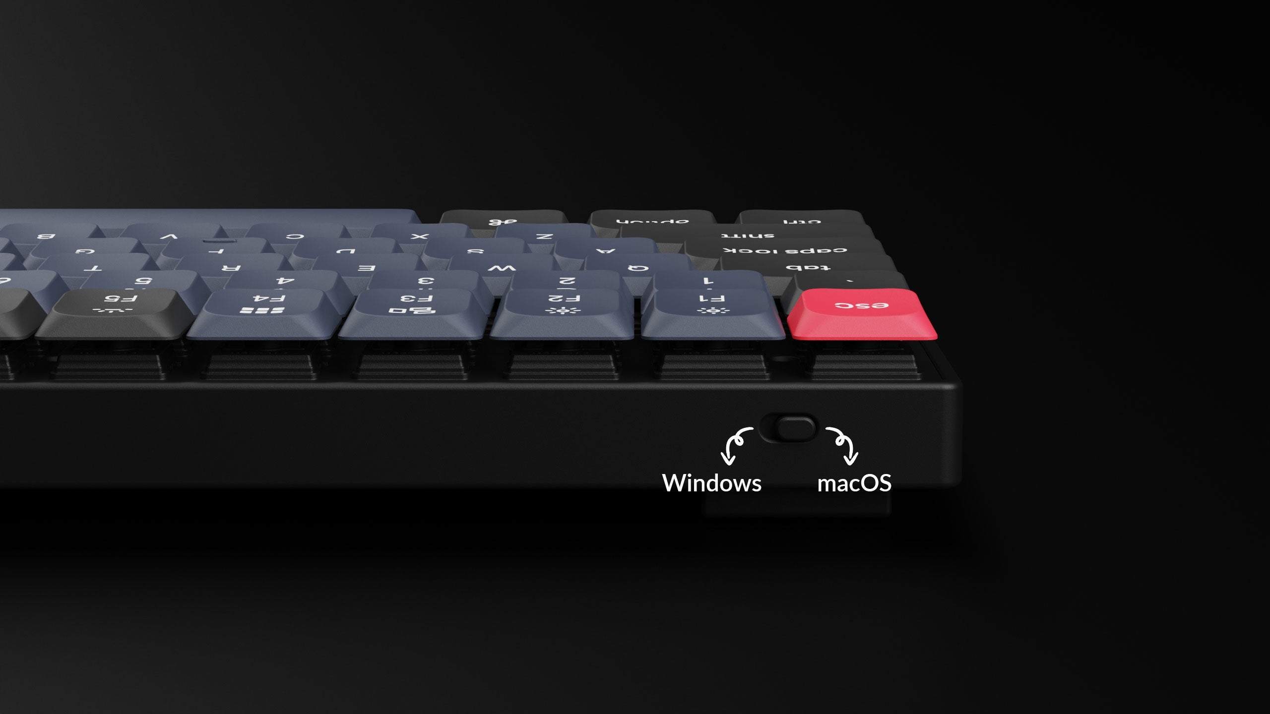 Keychron S1 QMK Custom Mechanical White Backlight Keyboard (Red Switch) (S1A1)