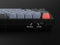 Keychron V1 QMK Fully Assembled RGB Backlight Hot-Swappable Wired Mechanical Keyboard - Frosted Black Translucent (K Pro Blue Switch) (V1A2)