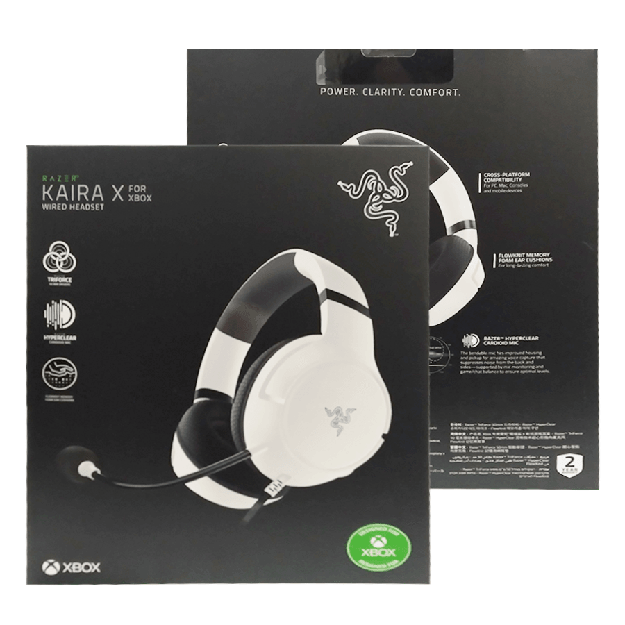 RAZER KAIRA X WIRED GAMING HEADSET FOR XBOX SERIES X|S (WHITE) - DataBlitz
