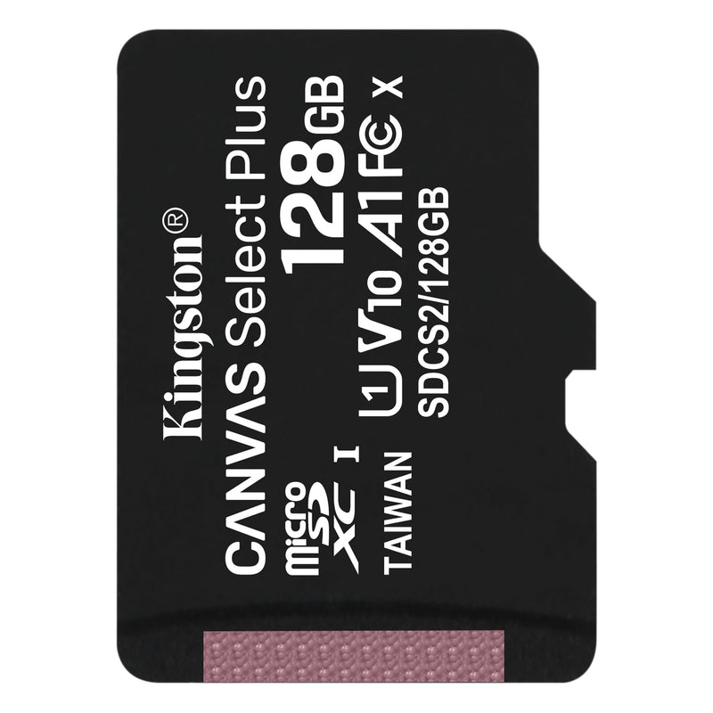 Kingston Canvas Select Plus 128GB 100MB/S MicroSD Memory Card