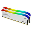 Kingston Fury Beast 16GB (2X8GB) DDR4 RGB SE 3200MT/S Memory (White) (KF432C16BWAK2/16) - DataBlitz