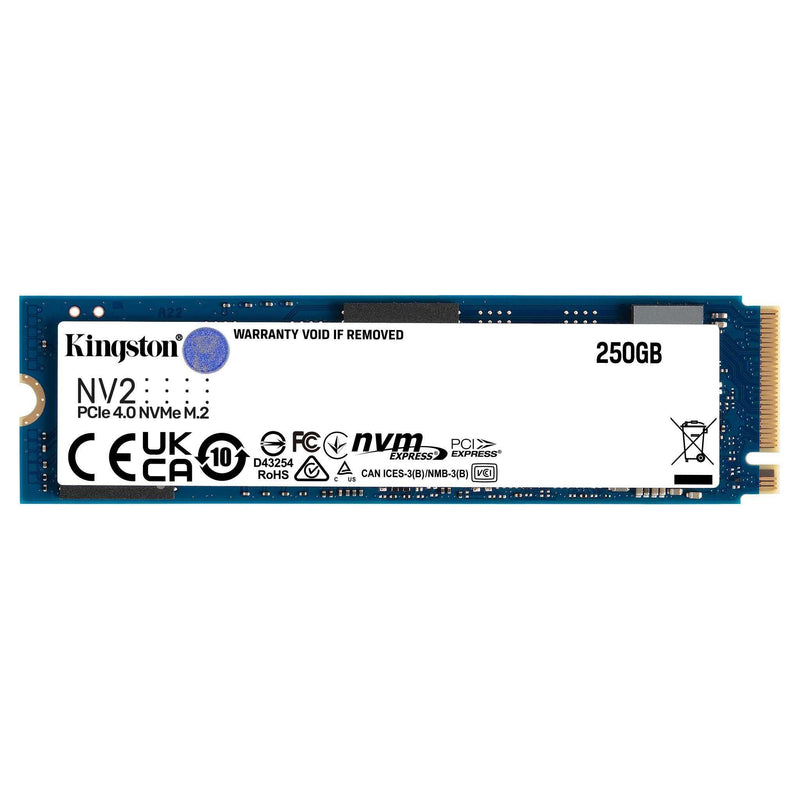 Kingston NV2 PCIE 4.0 NVME M.2 250GB SSD (SNV2S/250G) - DataBlitz