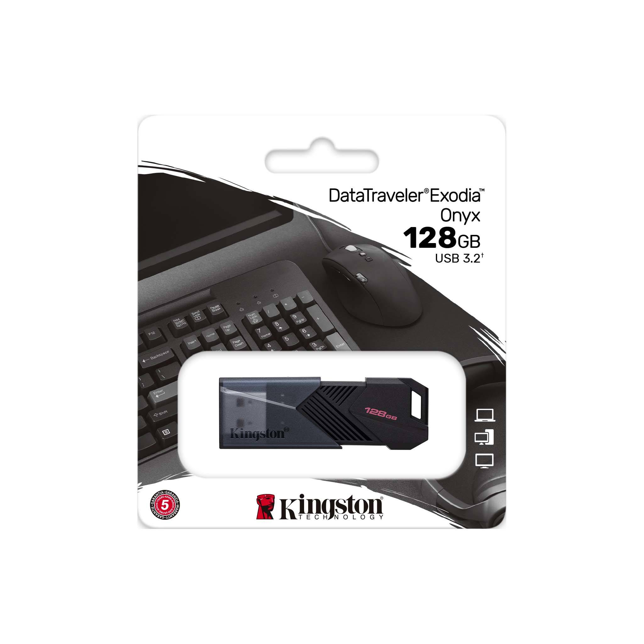 Kingston Datatraveler Exodia Onyx 128GB USB 3.2 Gen 1 USB Flash Drive