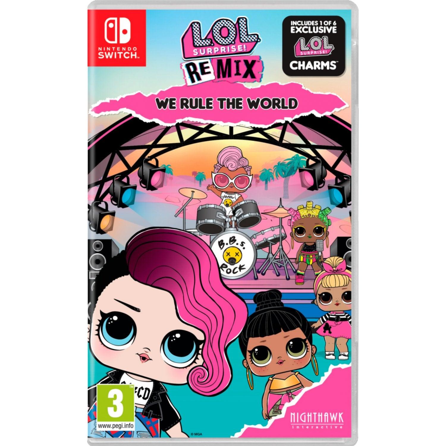 Nintendo Switch L.O.L. Surprise! Remix We Rule The World (Includes 1 Of 6 Exclusive Lol Surprise Charms)