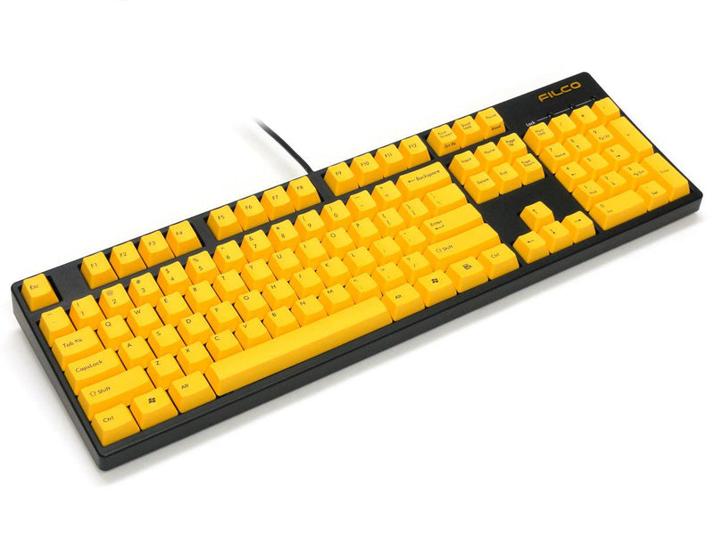 Filco Majestouch 2 Yellow Keycap Fullsize Keyboard (Blue Switch) - DataBlitz