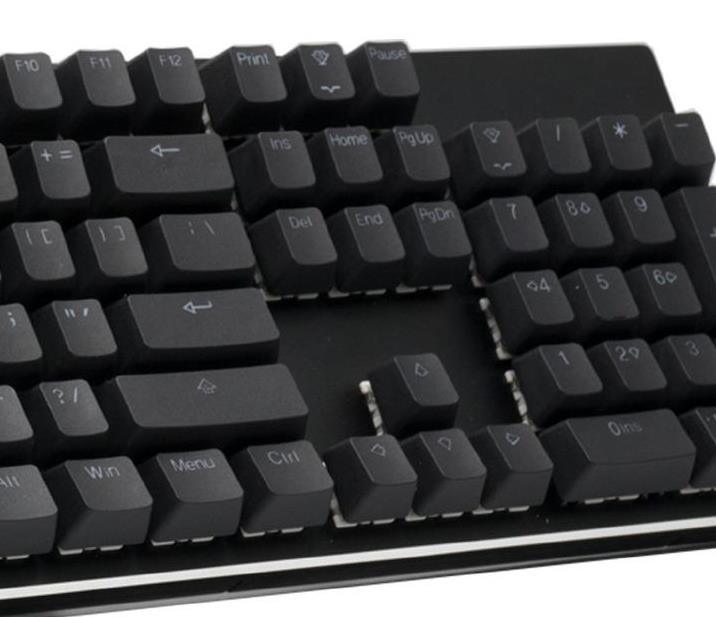TAIHAO DOUBLE SHOT PBT BACKLIT KEYCAPS SET FOR CHERRY MX SWITCH (114-KEYS) (BLACK) (C22BK101) - DataBlitz