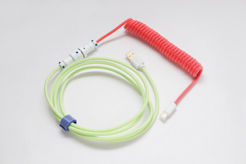 Ducky Strawberry Frog Edition Premicord Coiled Keyboard Cable (DKCC-SFCNC1) - DataBlitz
