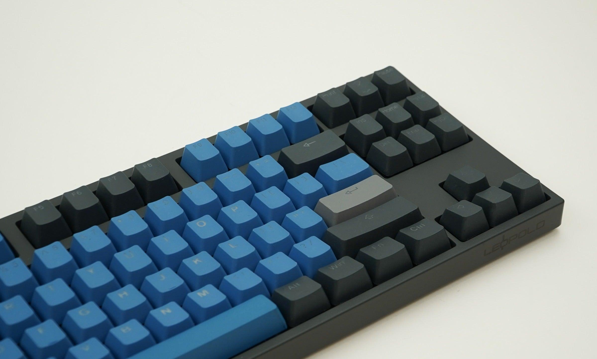 TAIHAO DOUBLE SHOT PBT BACKLIT KEYCAPS SET FOR CHERRY MX SWITCH (132-KEYS) (DEEP - THE FOREST BLUE) (C22BF301) - DataBlitz