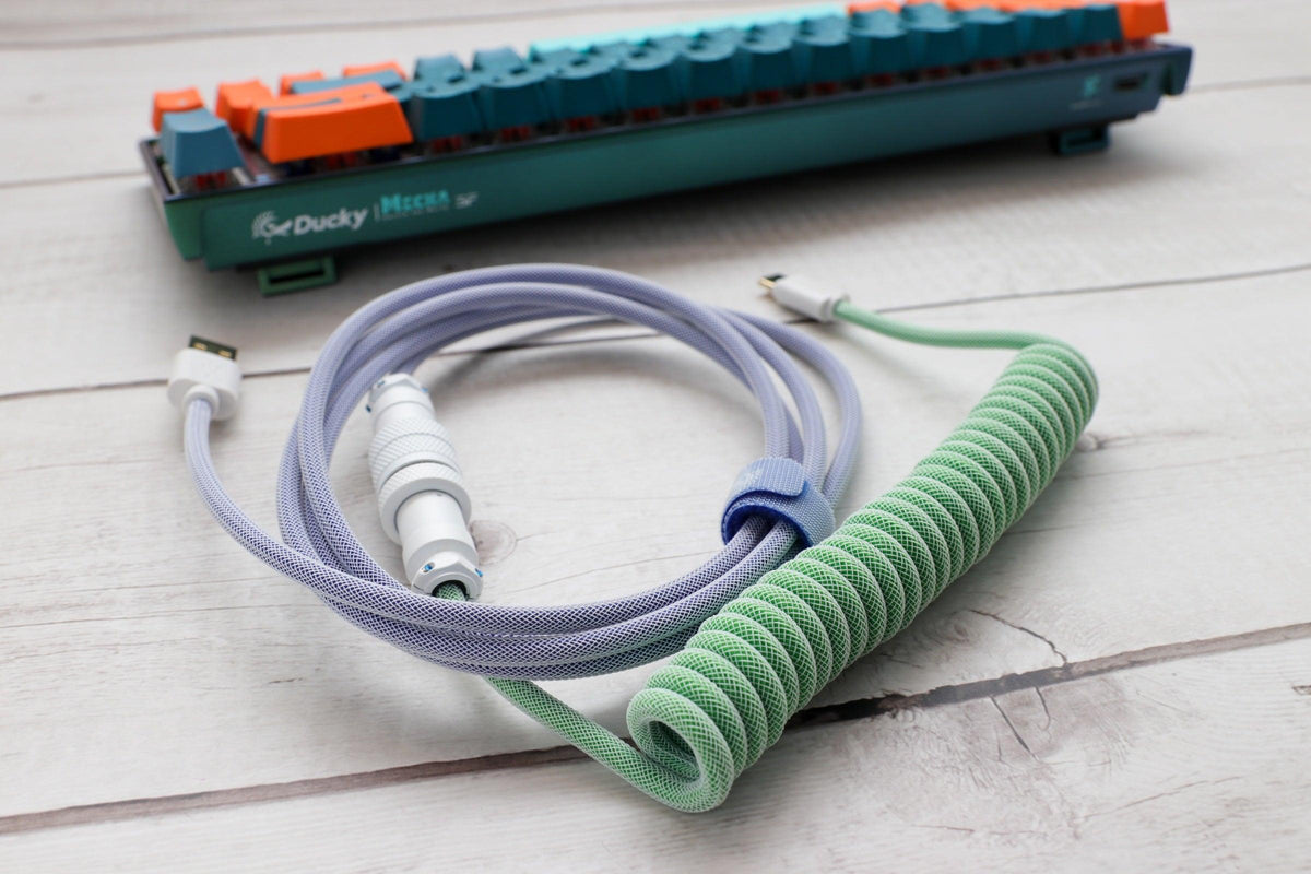 Ducky Iris Edition Premicord Coiled Keyboard Cable (DKCC-IRCNC1) - DataBlitz